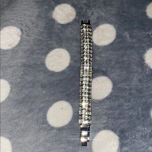 Elegant Silver Crystal Women's Watch